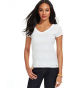 Tommy Hilfiger Shortsleeve Sequin Stripe Tee - Lyst