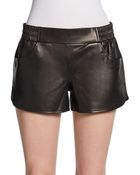 Twelfth Street Cynthia Vincent Leather Gym Shorts - Lyst