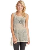 Free People Anjani Embellished Top - Lyst