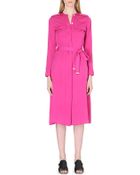 MICHAEL Michael Kors Safari Silk Shirt Dress - Lyst