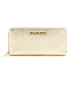 Michael Michael Kors Jet Set Leather Wallet - Lyst