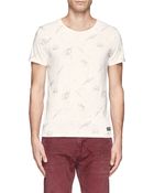 Scotch & Soda Bird Graphic T-Shirt - Lyst