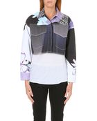 3.1 Phillip Lim Floral-detail Denim Jacket - Lyst