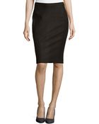 Donna Karan New York Lambskin Leather Tube Skirt - Lyst