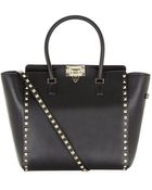 Valentino Medium Rockstud North/South Shopper - Lyst