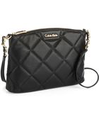 Calvin Klein Sutton Leather Quilted Crossbody - Lyst