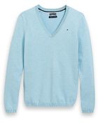 Tommy Hilfiger Solid V Neck Sweater - Lyst