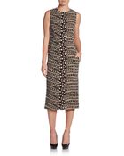 Akris Algae-Print Wool Dress - Lyst