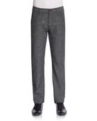 7 For All Mankind The Slimmy Straight-Leg Herringbone Pants - Lyst