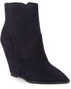 Ash Jasmin Suede Wedge Ankle Boots - Lyst