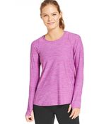 Calvin Klein Performance Long-Sleeve Stretch Top - Lyst