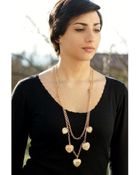 Bisou Bijoux Cameo Necklace Made Of Love - Lyst