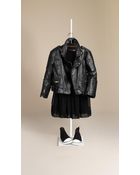 Burberry Leather Biker Jacket - Lyst