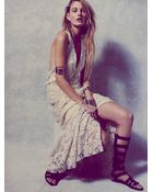 Free People Ana'S Limited Edition Lace Halter Dress - Lyst