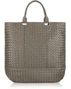 Bottega Veneta Intrecciato Leather Tote - Lyst