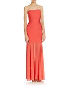 Js Collections Strapless Bandage Gown - Lyst
