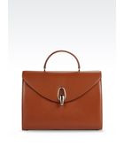 Giorgio Armani Runway Handbag In Boarded Calfskin - Lyst