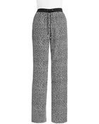 MICHAEL Michael Kors Patterned Crepe Pants - Lyst