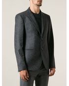 Emporio Armani Patterned Blazer - Lyst