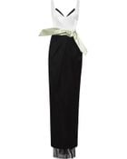 Prabal Gurung Colorblock Satin and Chiffon Gown - Lyst