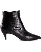 Saint Laurent Pointed Toe Booties - Lyst