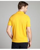 Hugo Boss Black Mustard Cotton Piquã© 'Firenze' Logo Polo - Lyst