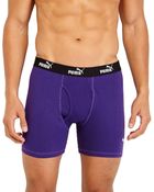 Puma 3-Pack Multicolor Boxer Briefs - Lyst