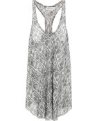 Balmain Printed Silk-Chiffon Top - Lyst