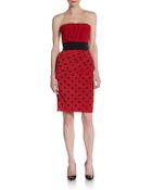 Dolce & Gabbana Strapless Dot Dress - Lyst