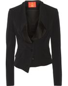 Vivienne Westwood Red Label Asymmetric Satin-Trimmed Crepe Blazer - Lyst