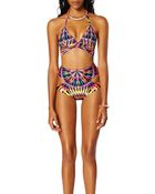 Mara Hoffman Reversible Wrap Around Triangle Bikini Top - Lyst