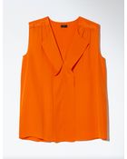 Joseph Crepe De Chine and Organza Dante Blouse - Lyst