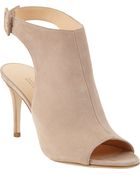 Barneys New York Open-Toe Ankle-Strap Bootie - Lyst