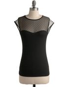 ModCloth The Answer Is Sheer Top - Lyst