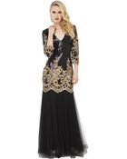 Akira Black Label What You Need Sequin Black Maxi Dress - Lyst