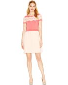 Maison Jules Cap-Sleeve Lace-Overlay Layered-Look Dress - Lyst