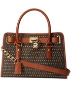 MICHAEL Michael Kors Hamilton Studded Eastwest Satchel - Lyst