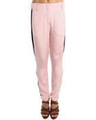 3.1 Phillip Lim Side Panel Trouser In Pink - Lyst