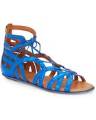 Gentle Souls Break My Heart Metallic Leather Sandals - Lyst