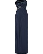 Notte By Marchesa Embellished Silk-Chiffon Gown - Lyst