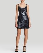 Adrianna Papell Dress - Sleeveless Beaded Shift - Lyst