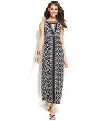 Inc International Concepts Printed Halter Maxi Dress - Lyst