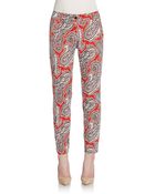 Etro Paisley Jersey Capris - Lyst