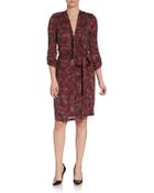 Burberry Brit Dahlia Printed Wrap Dress - Lyst