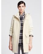 Banana Republic Heritage Sweater-Sleeve Duffle Coat - Lyst