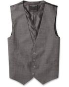 Favourbrook Grey Wool Suit Waistcoat - Lyst