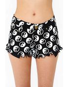 Nasty Gal Reverse Yin Yang Cutoff Shorts - Lyst