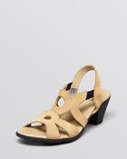 Arche Open Toe Ankle Strap Sandals Milyki Mid Heel - Lyst