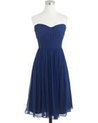 J.Crew Marbella Strapless Dress In Silk Chiffon - Lyst