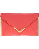 Asos Metal Bar Detail Envelope Clutch - Lyst